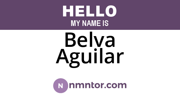 Belva Aguilar