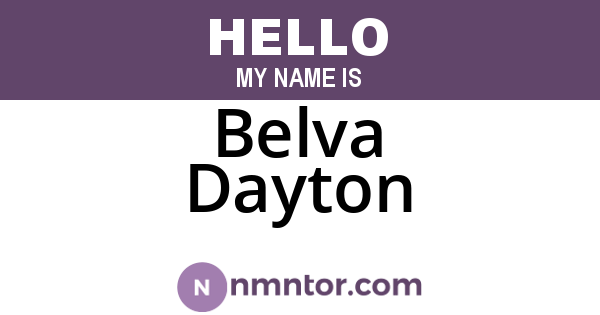 Belva Dayton