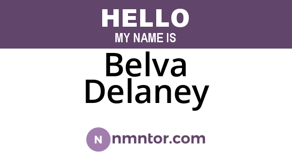 Belva Delaney
