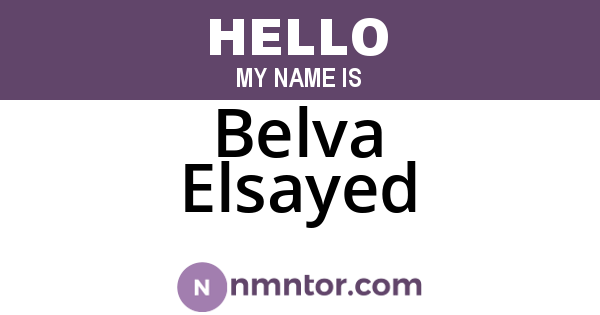Belva Elsayed
