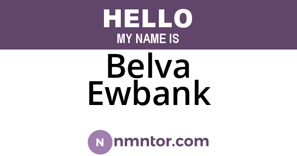 Belva Ewbank