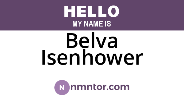 Belva Isenhower
