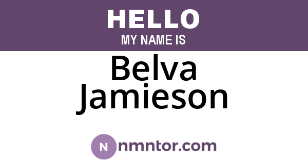 Belva Jamieson