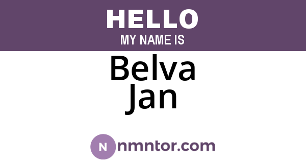 Belva Jan