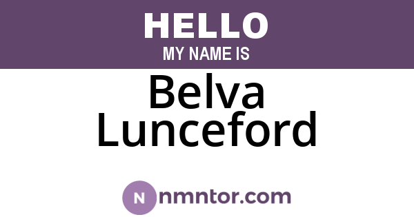 Belva Lunceford