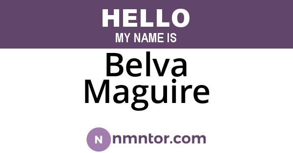 Belva Maguire