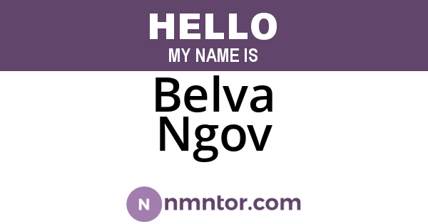 Belva Ngov