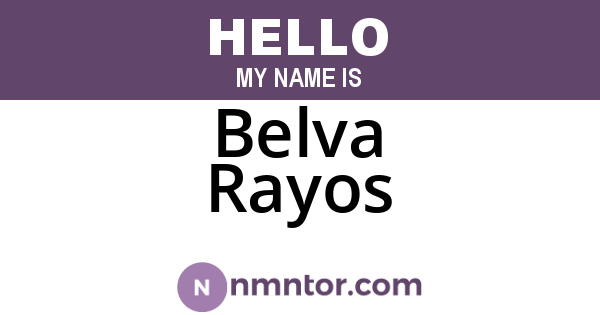 Belva Rayos