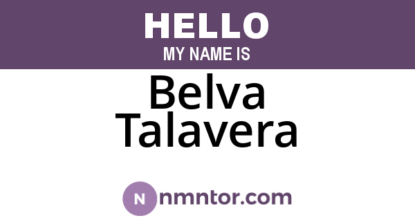 Belva Talavera