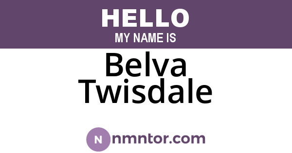Belva Twisdale