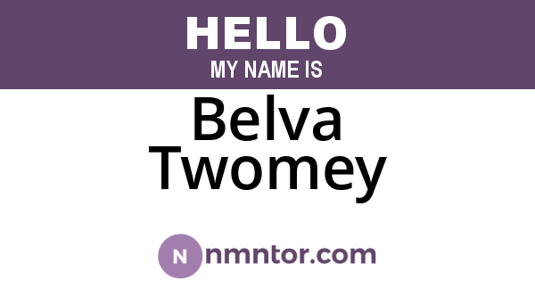 Belva Twomey