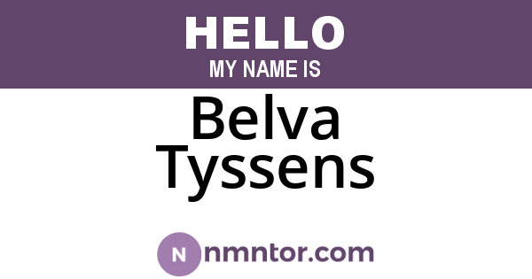 Belva Tyssens