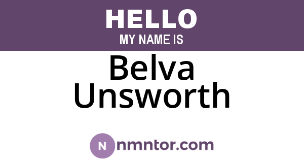 Belva Unsworth