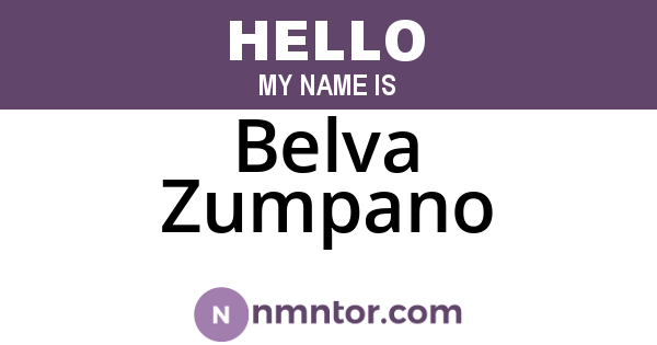 Belva Zumpano