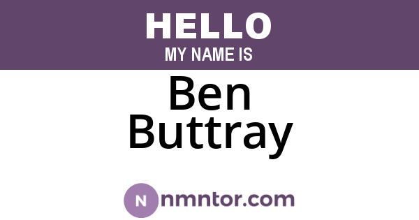 Ben Buttray