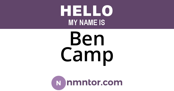 Ben Camp