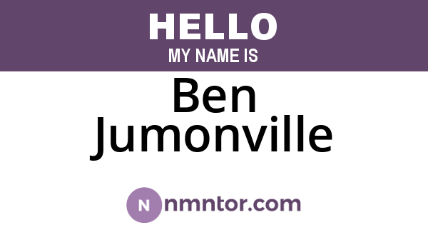 Ben Jumonville
