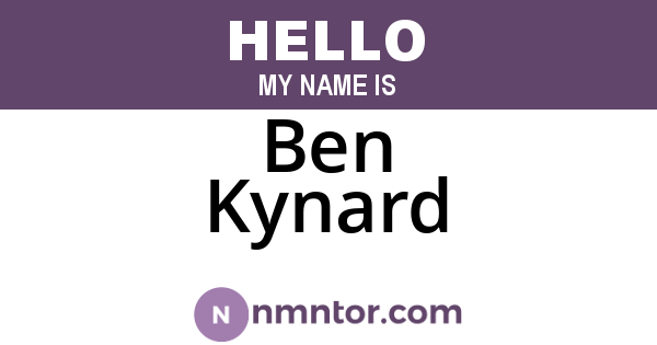 Ben Kynard