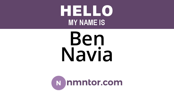 Ben Navia