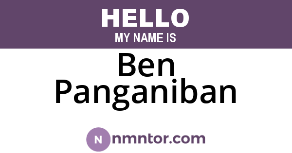 Ben Panganiban