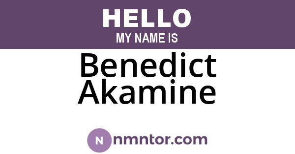 Benedict Akamine