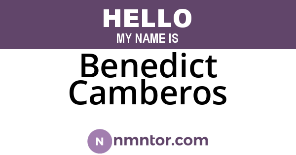 Benedict Camberos