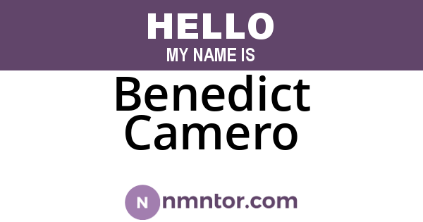 Benedict Camero