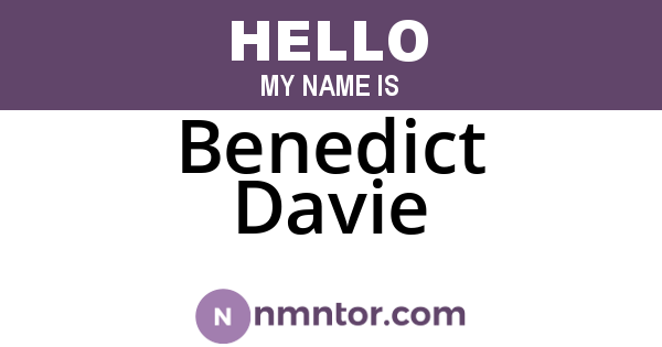 Benedict Davie