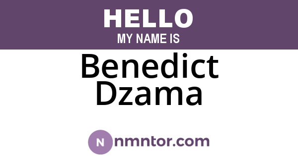 Benedict Dzama