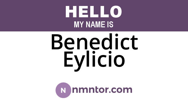 Benedict Eylicio