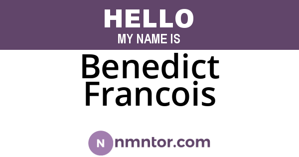 Benedict Francois