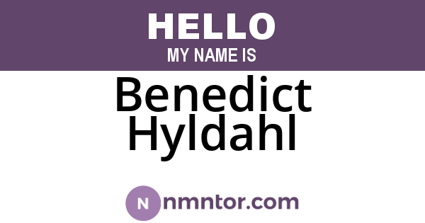 Benedict Hyldahl