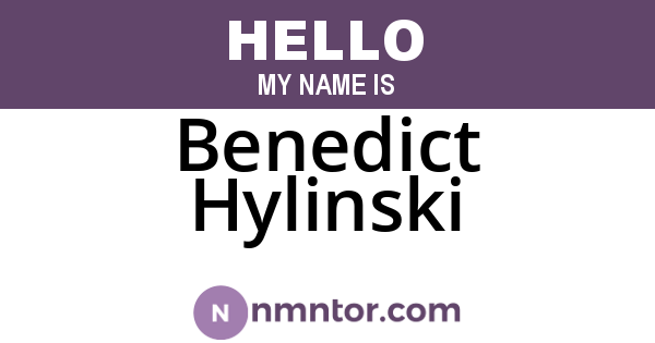 Benedict Hylinski