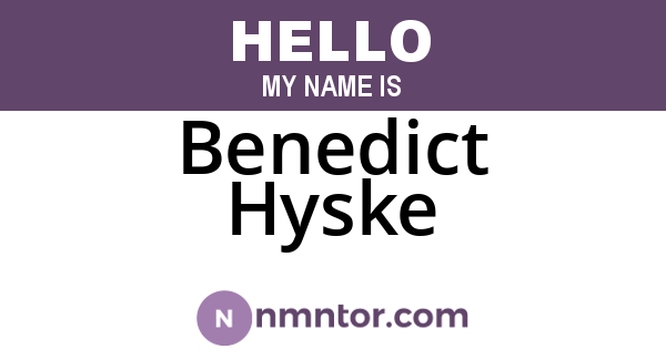 Benedict Hyske