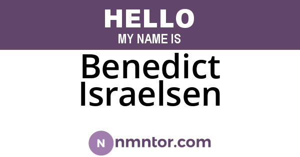 Benedict Israelsen
