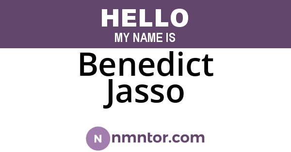 Benedict Jasso