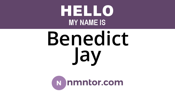 Benedict Jay