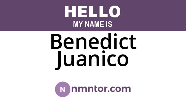 Benedict Juanico