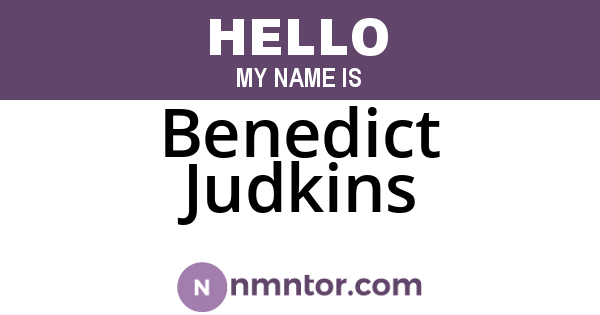 Benedict Judkins