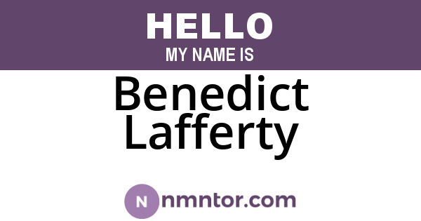 Benedict Lafferty