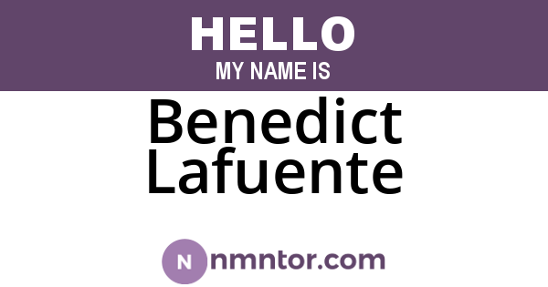 Benedict Lafuente