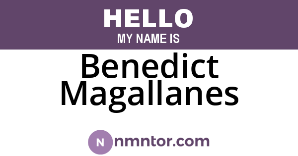 Benedict Magallanes
