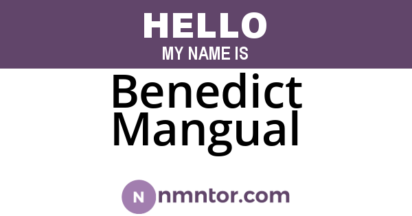 Benedict Mangual