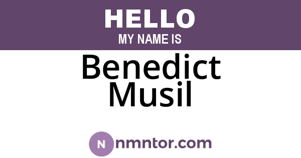 Benedict Musil
