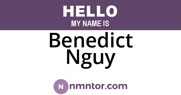 Benedict Nguy