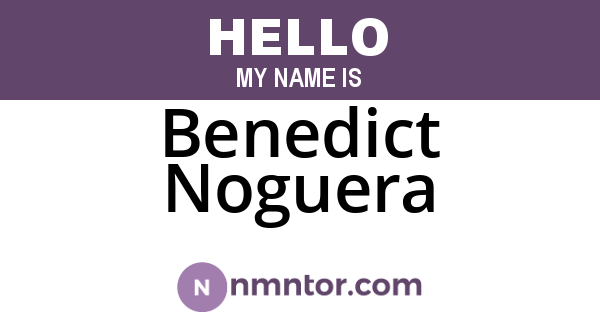 Benedict Noguera