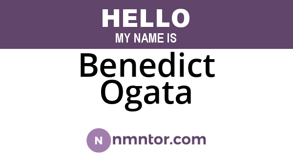 Benedict Ogata