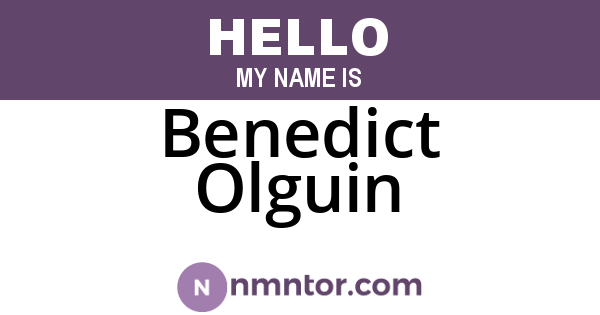 Benedict Olguin