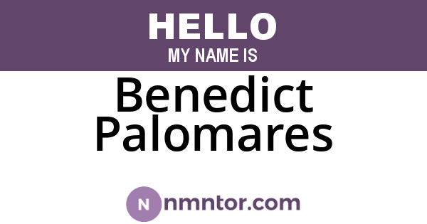 Benedict Palomares