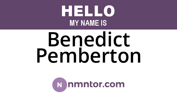 Benedict Pemberton